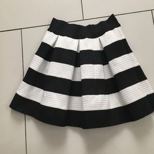 A black and white skirt